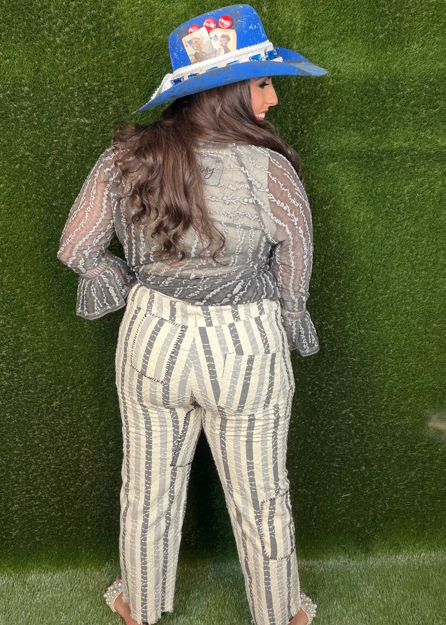 Traveling On Pants - Stripe