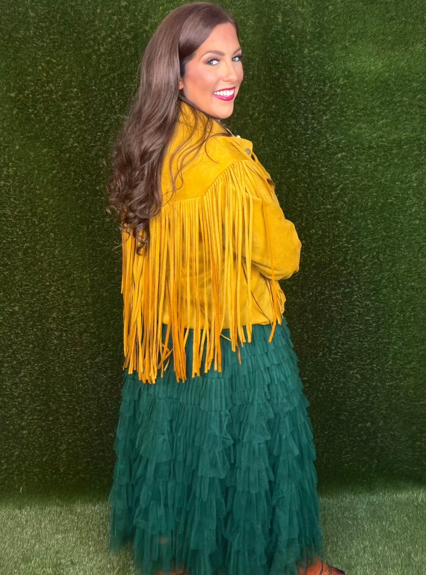 Secret Garden Maxi Skirt  - Green