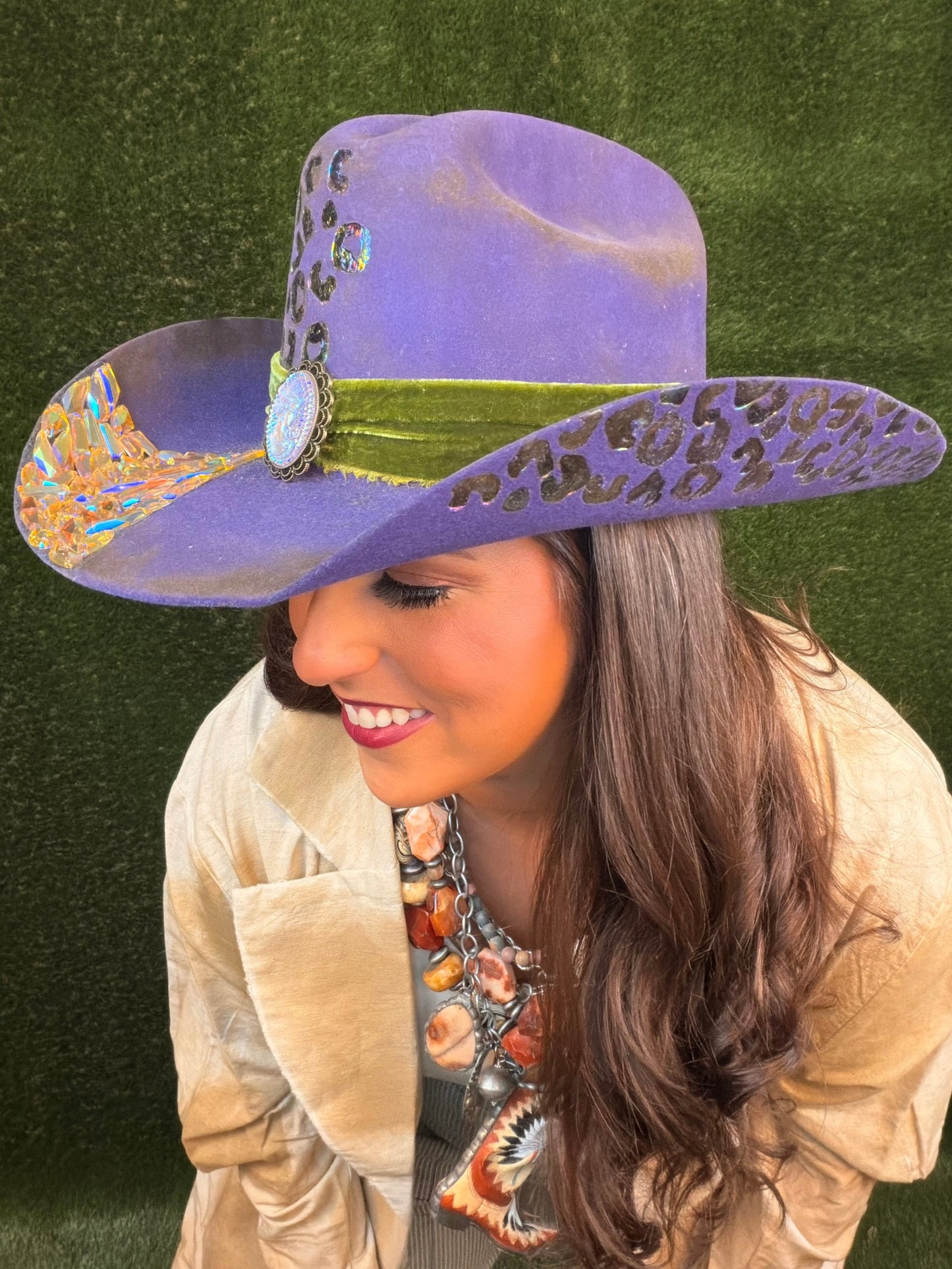 Vintage Sparkle Cowboy Hat - Size Medium