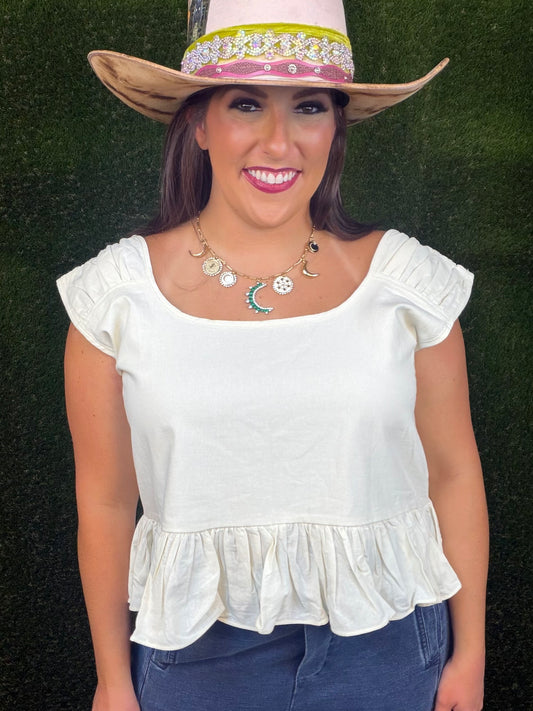 Fine With Me Solid Tank - Parchment Ivory