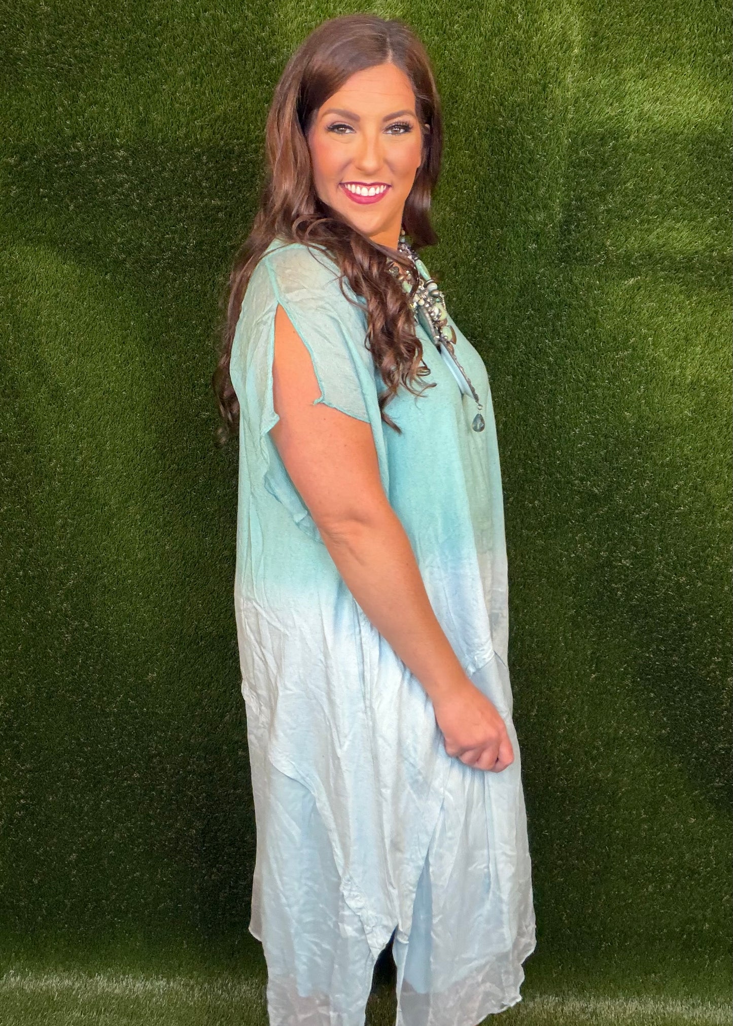 Turquoise Ombre Dress