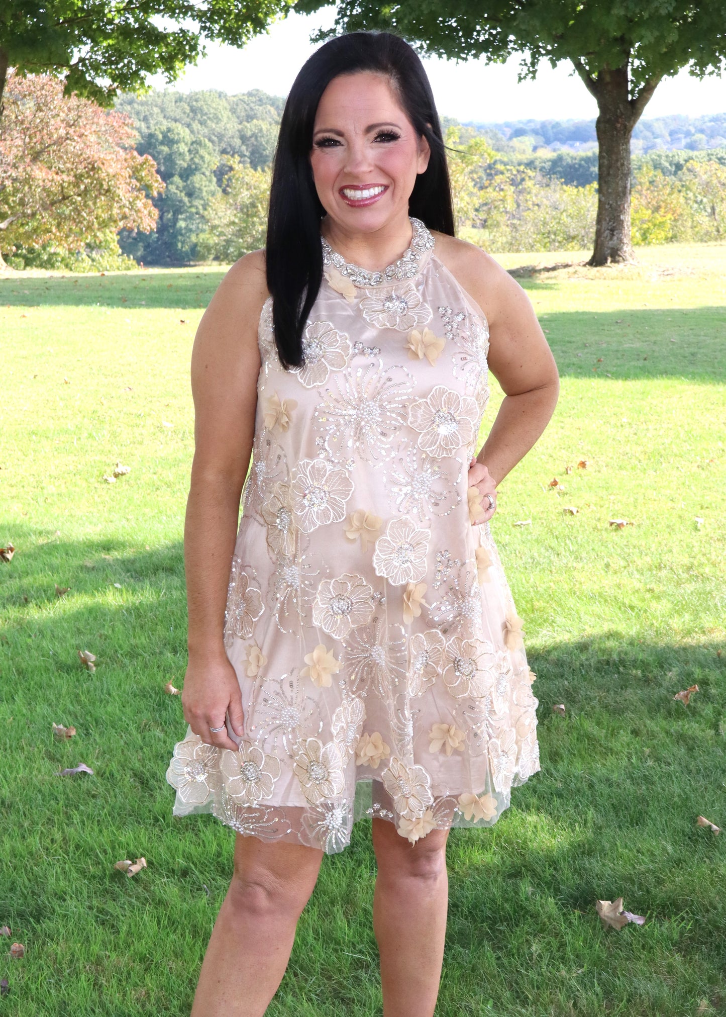 Feeling Fancy Dress - Beige