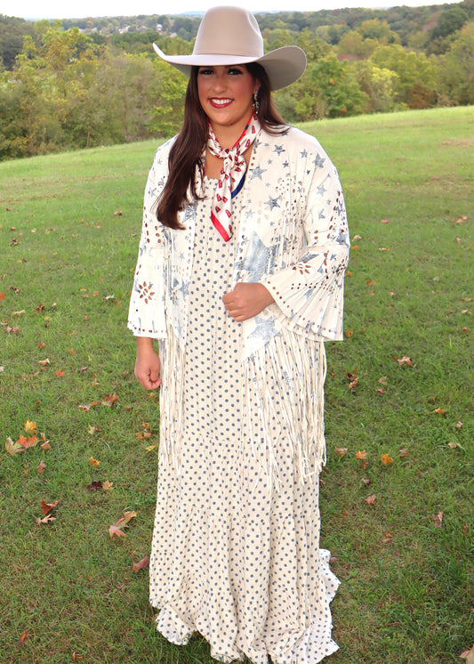 Fly Away Polka Dot Dress - Linen