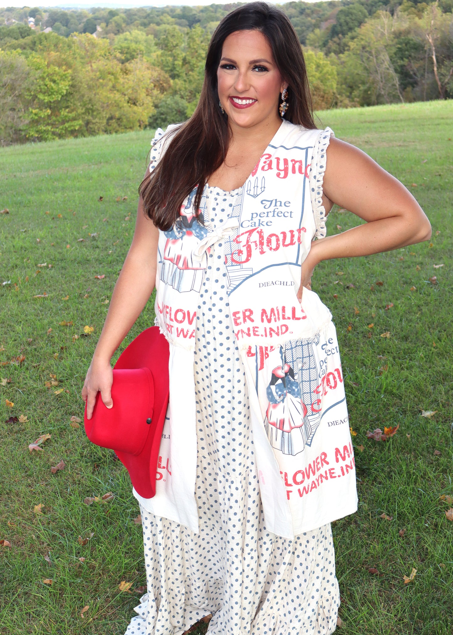 Fly Away Polka Dot Dress - Linen