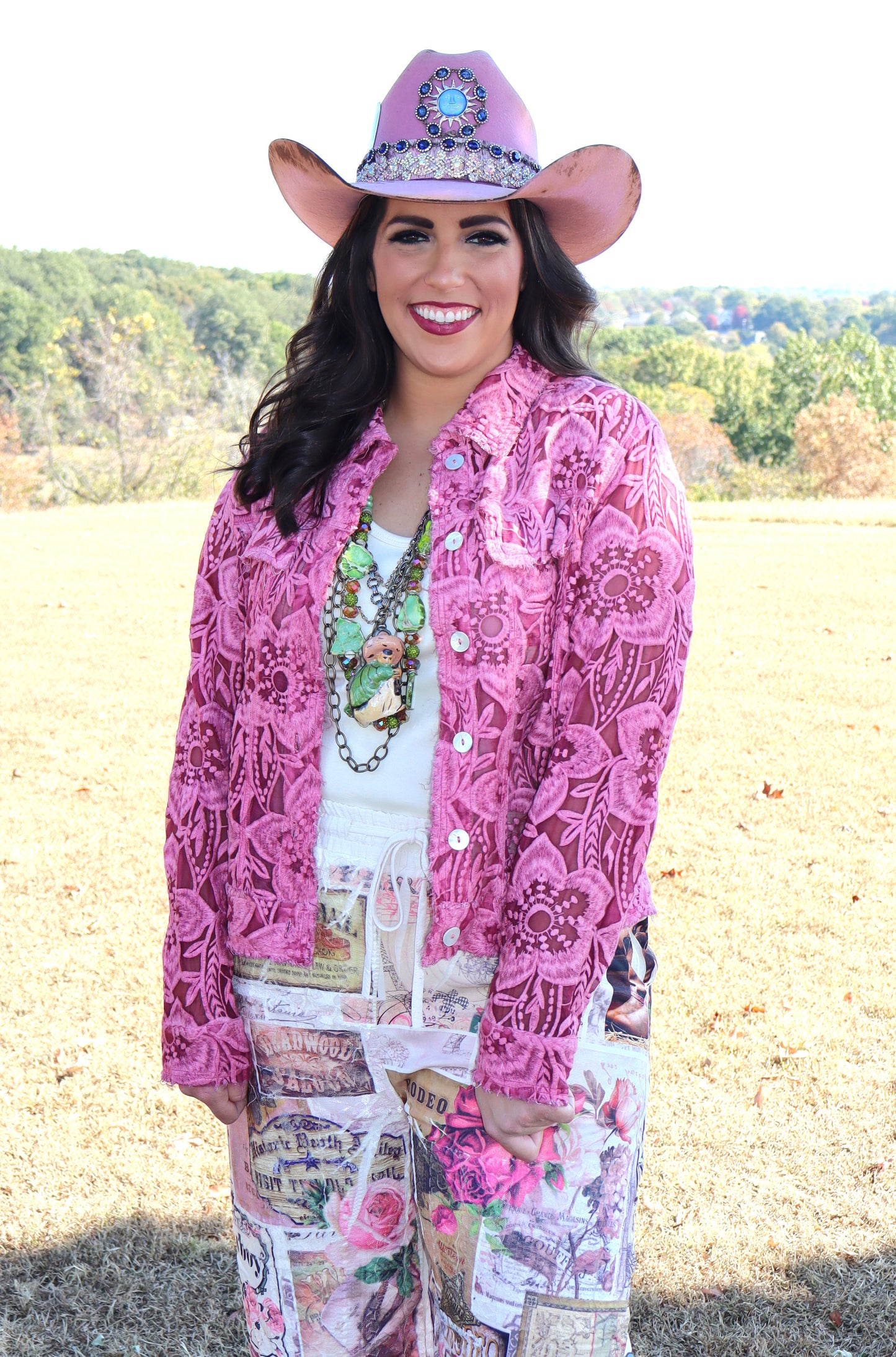 Garden Bliss Jacket - Rose