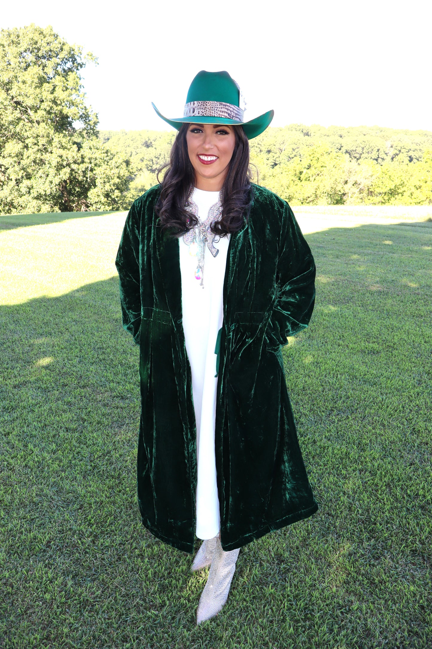 Golden Slumber Duster - Emerald