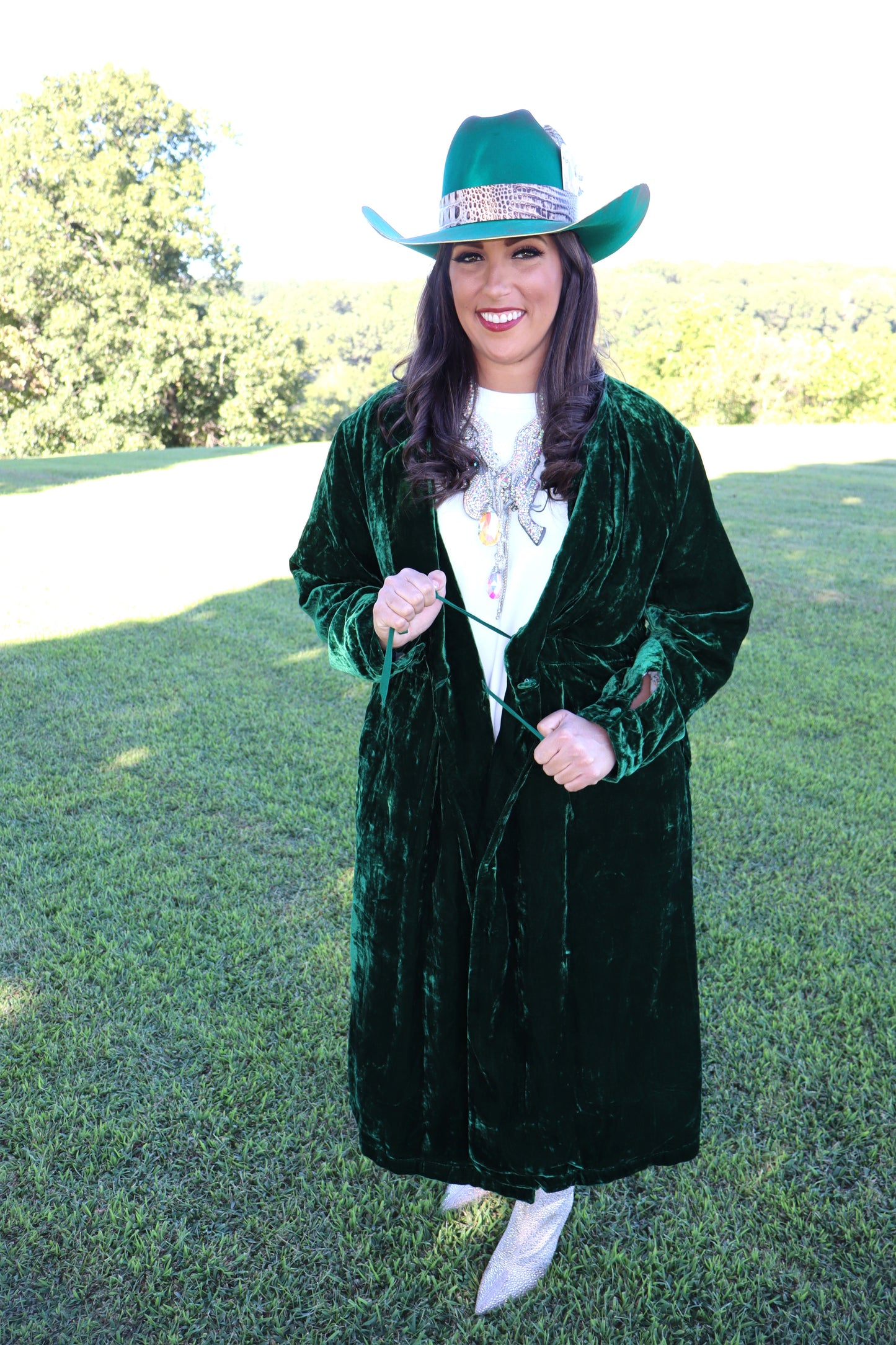 Golden Slumber Duster - Emerald