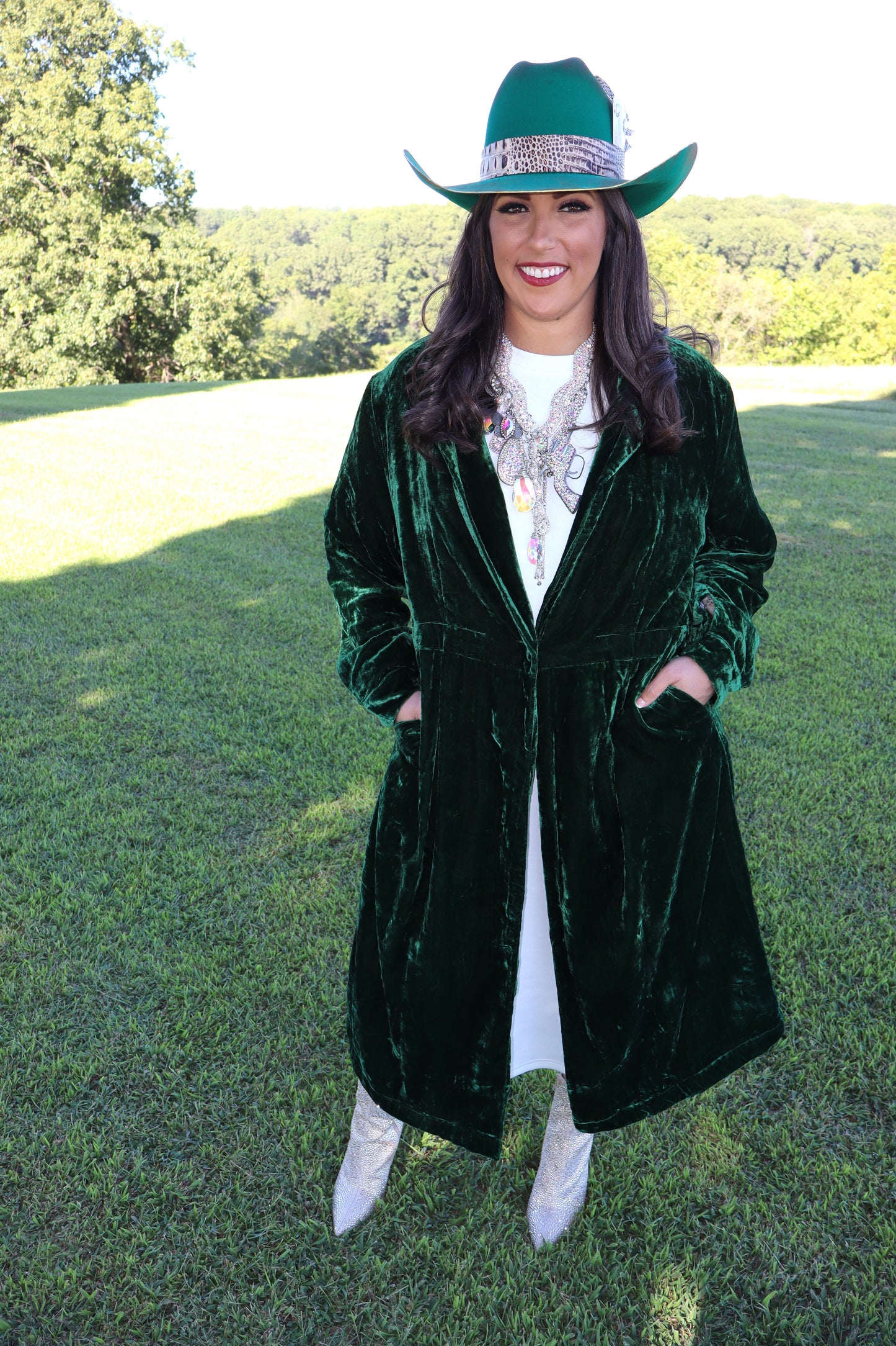 Golden Slumber Duster - Emerald