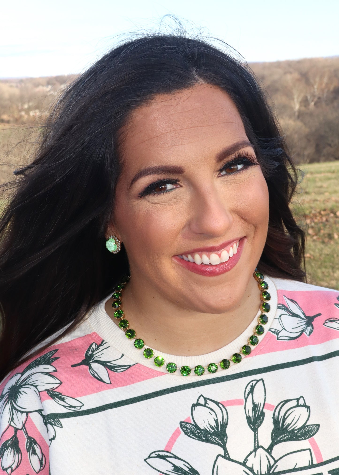 Trentley Necklace - Antique Green