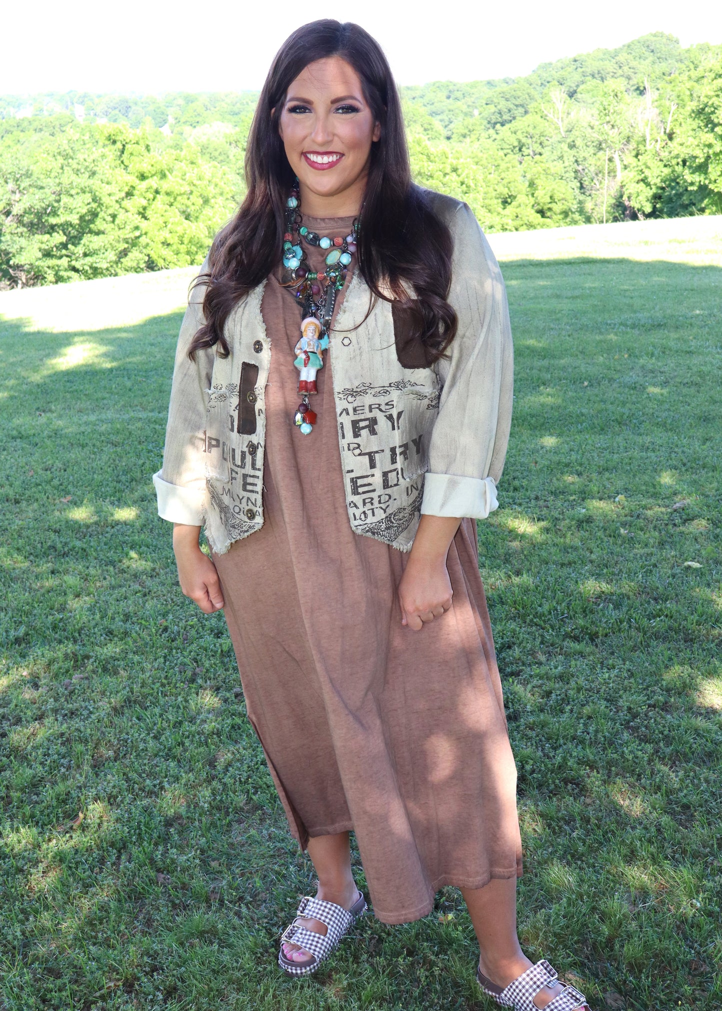 Cute Comfort Dress - Chocolate Brown