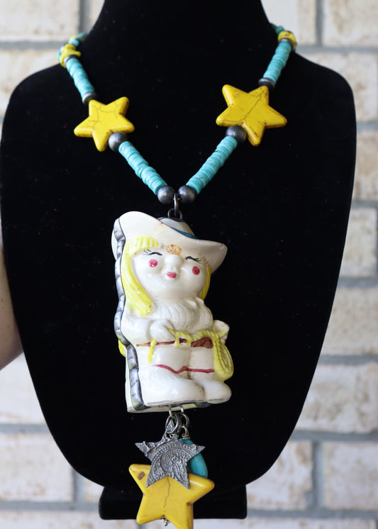 Howdy Partner Cowgirl Necklace