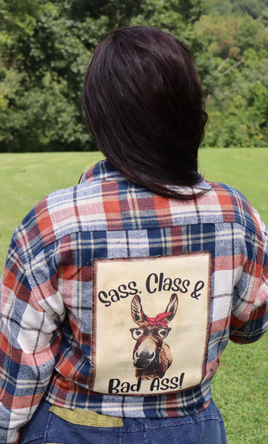 Sass, Class Flannel Shirt - Orange