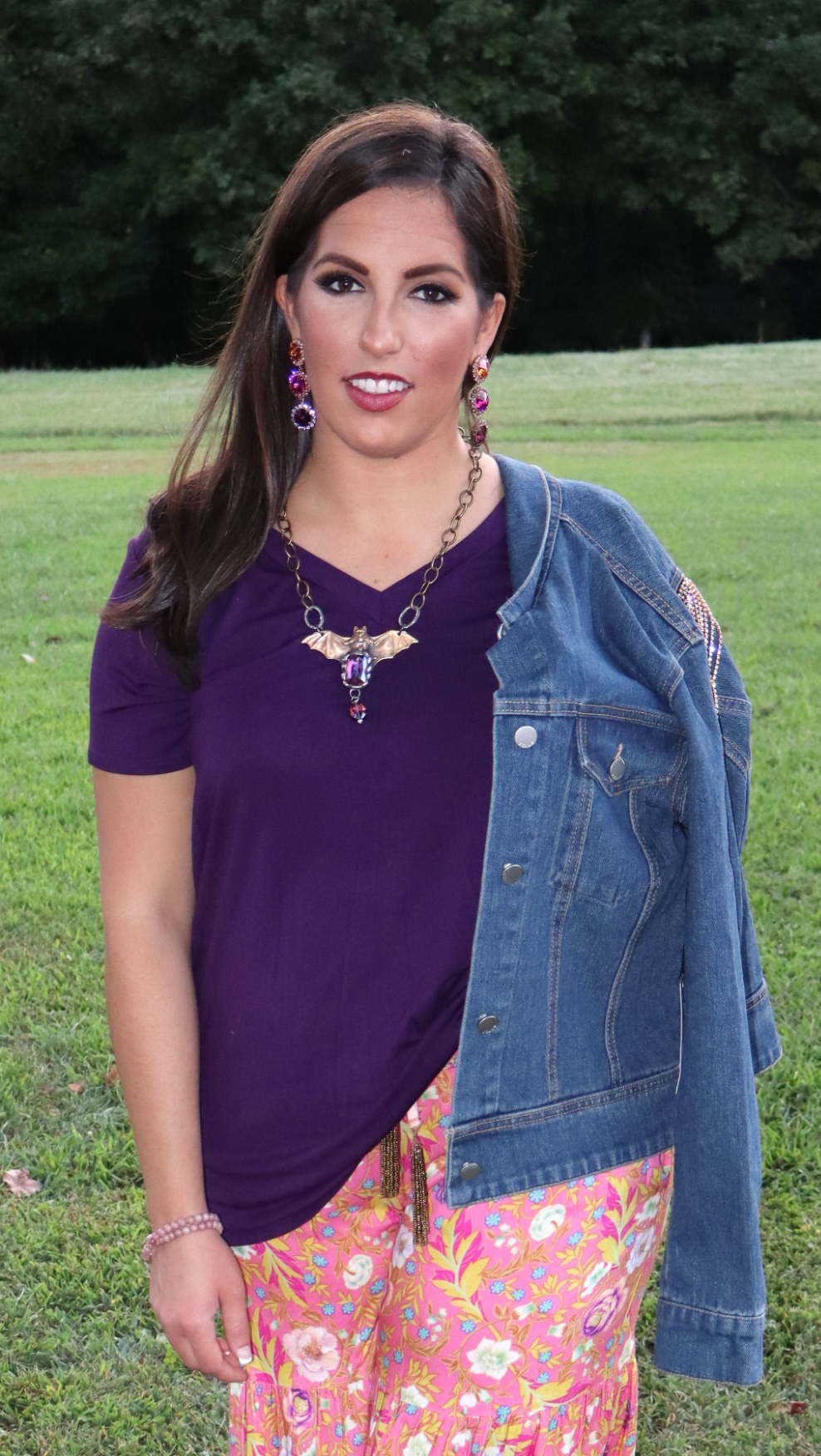 Rhinestone Gold Fringe Cowgirl - Dark Denim Jean Jacket