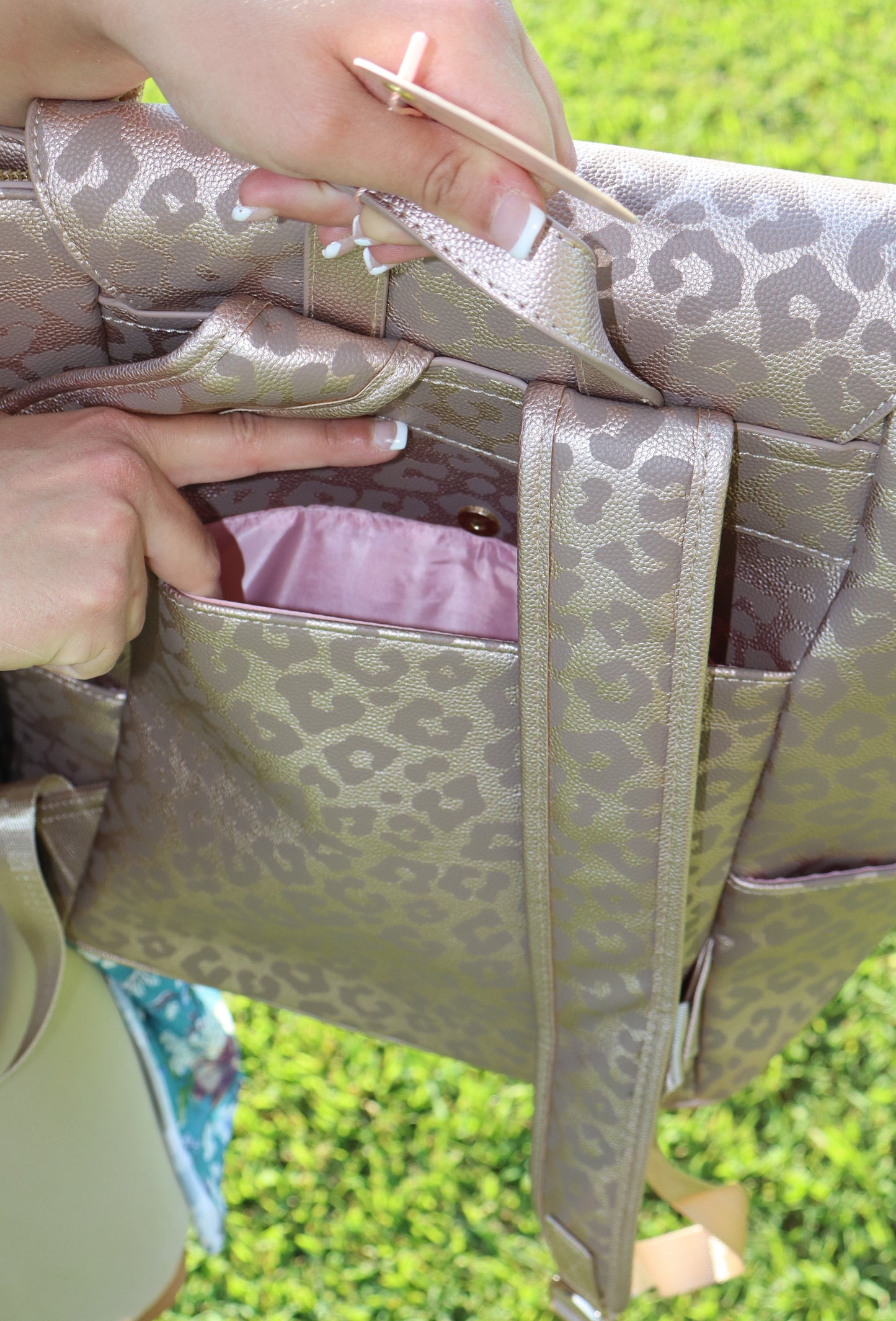 Blush Frilly Full Size Backpack