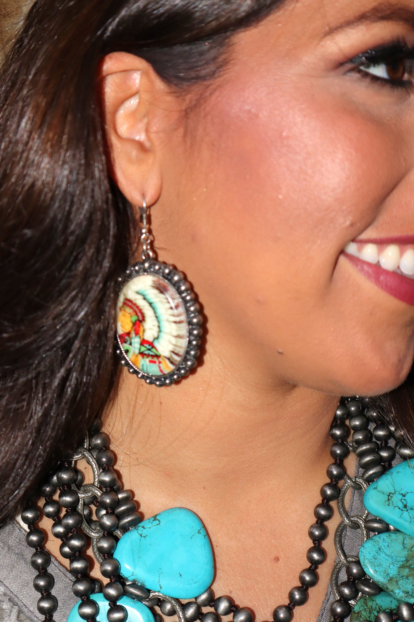 Indian Headdress Earrings