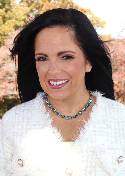 Jabari Necklace - Aqua Verde