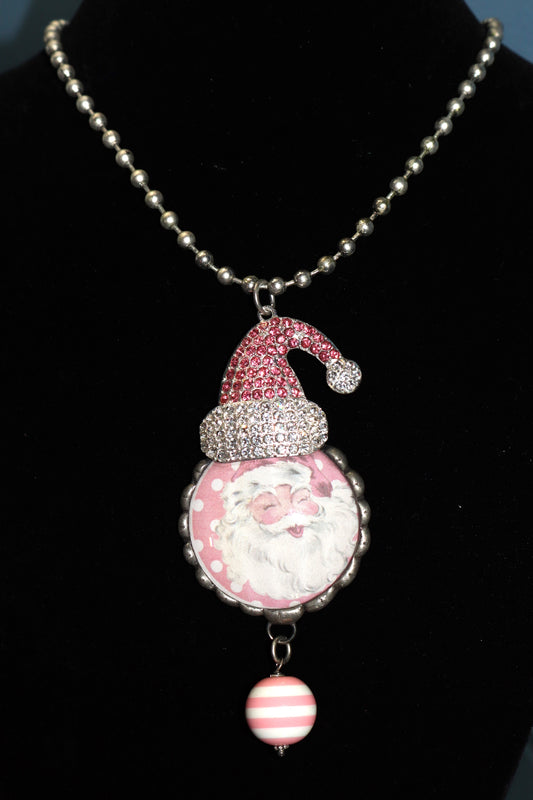 Jolly St. Nick Necklace - Pink