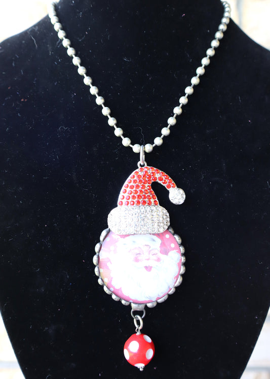 Jolly St. Nick Necklace - Red