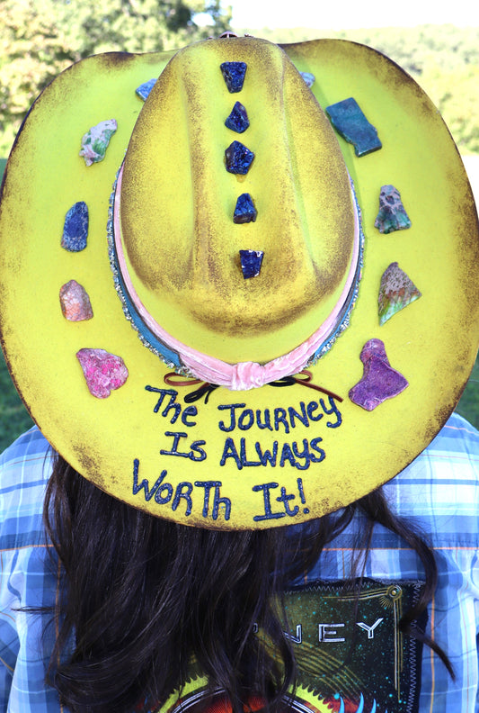 Journey Is Worth It Cowboy Hat - Size Large