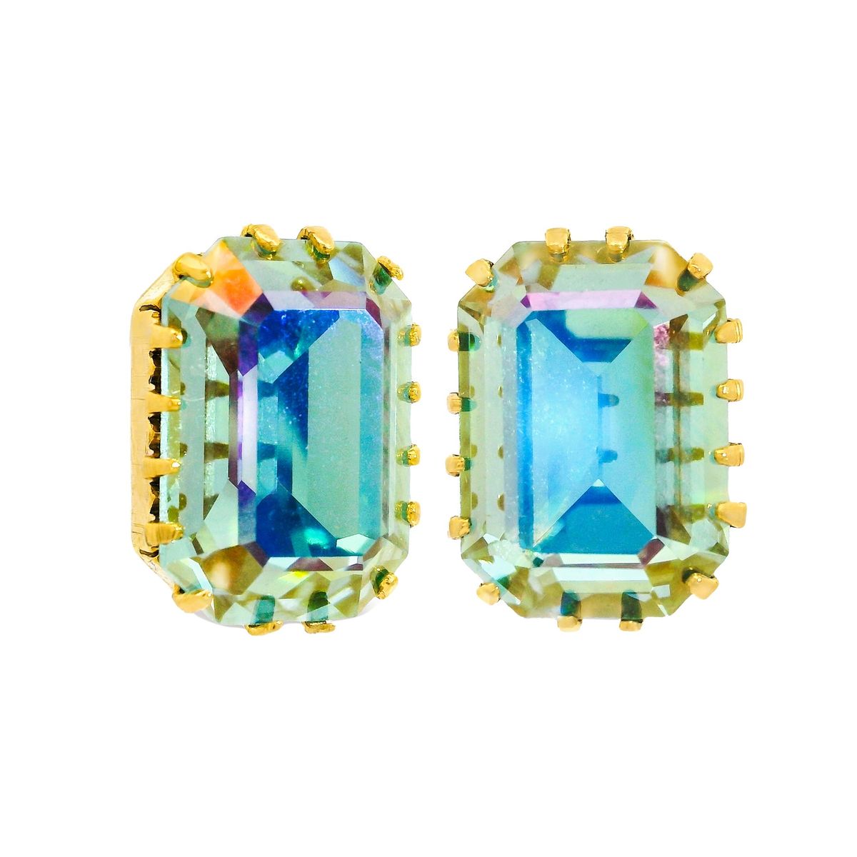 Karine Studs -Aquamarine