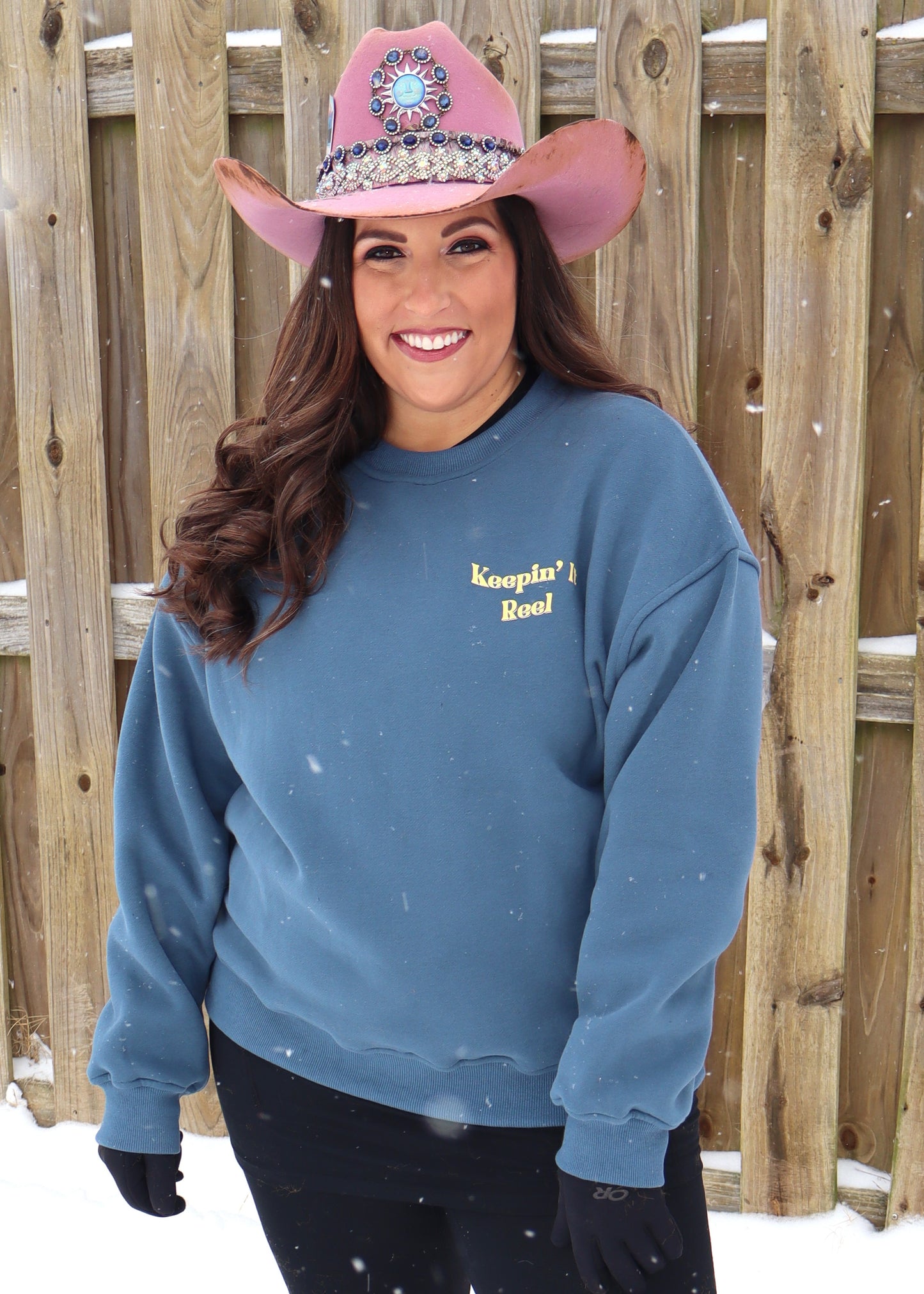 Keepin' It Reel Sweatshirt - Vintage Navy