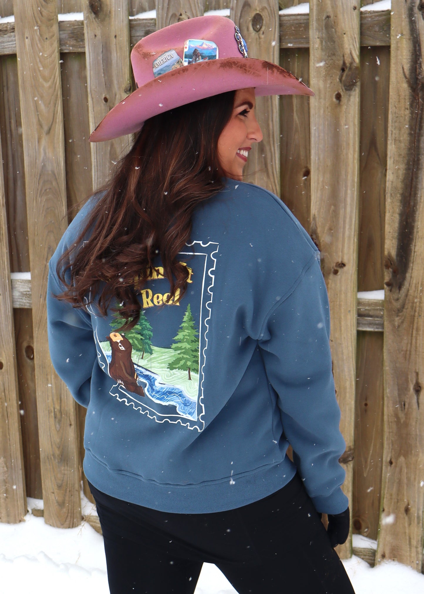 Keepin' It Reel Sweatshirt - Vintage Navy