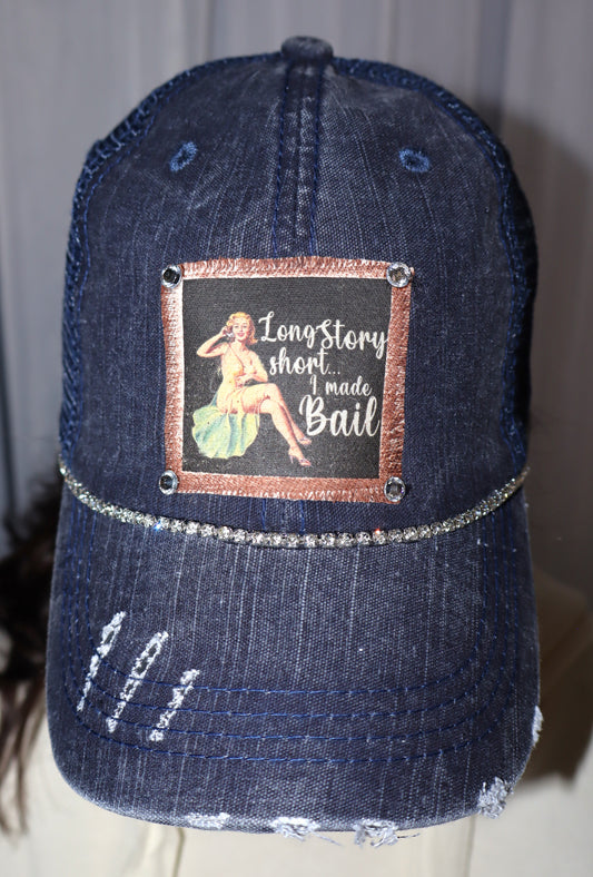 Long Story Short...Baseball Cap - Denim