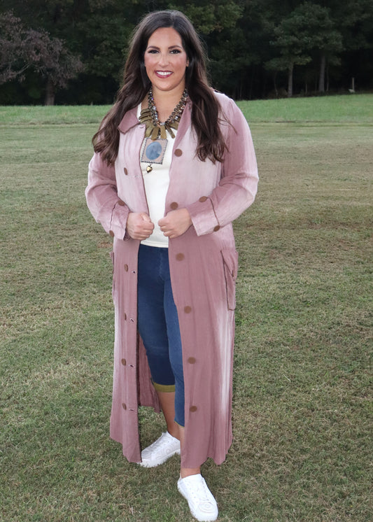 Lost in Love Duster - Mauve