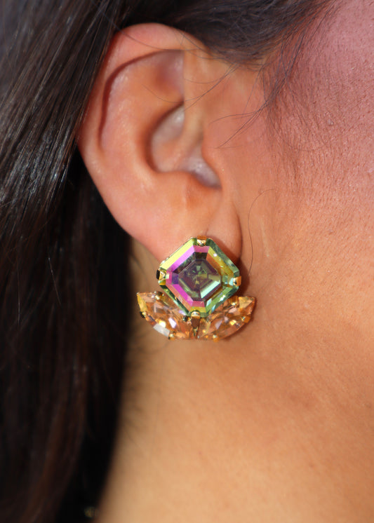 Maya Earrings - Peridot Brandy
