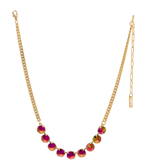 Mini Sofia Necklace - Scarlet Brandy