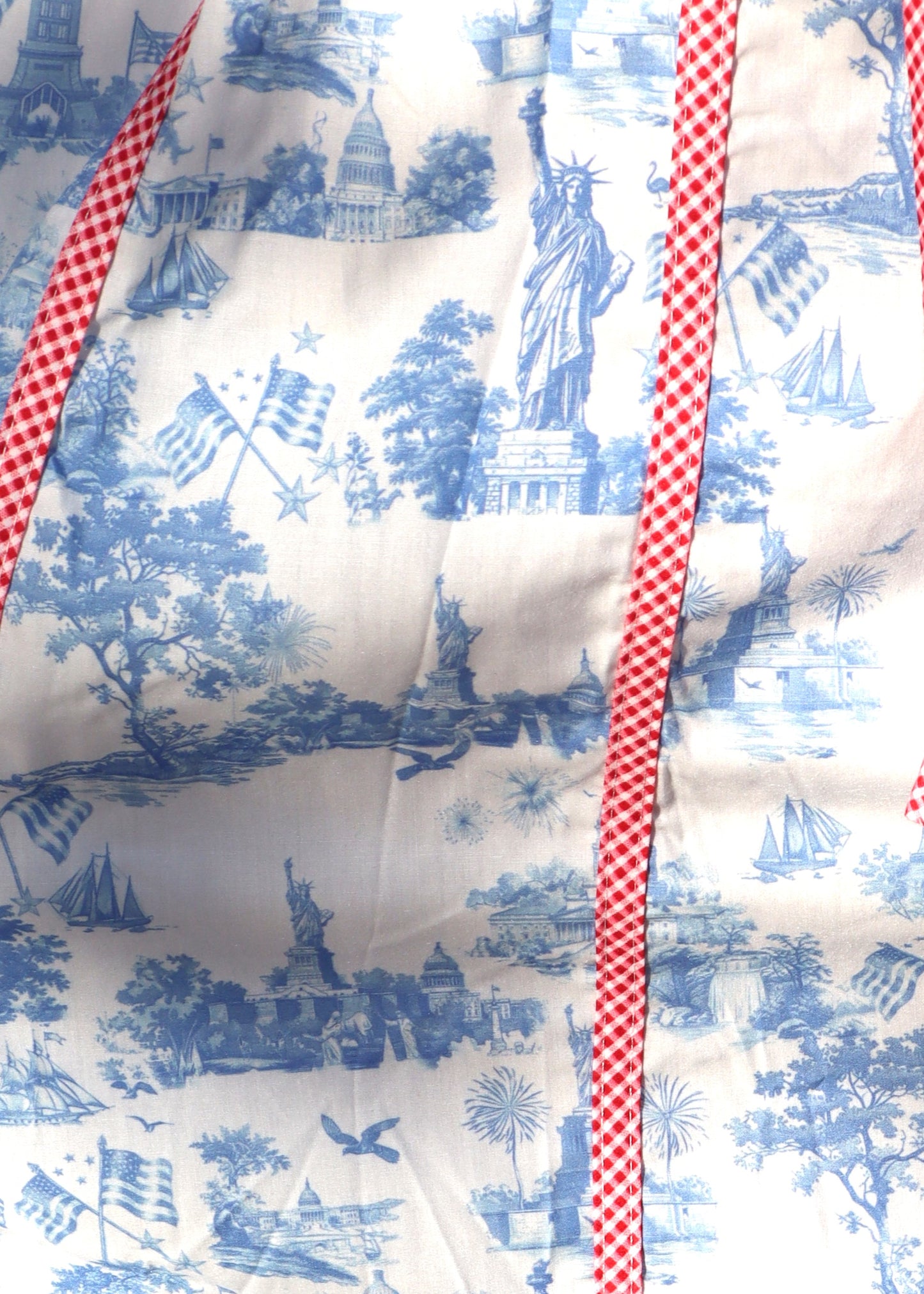 Miss Americana Toile Midi Dress - Blue