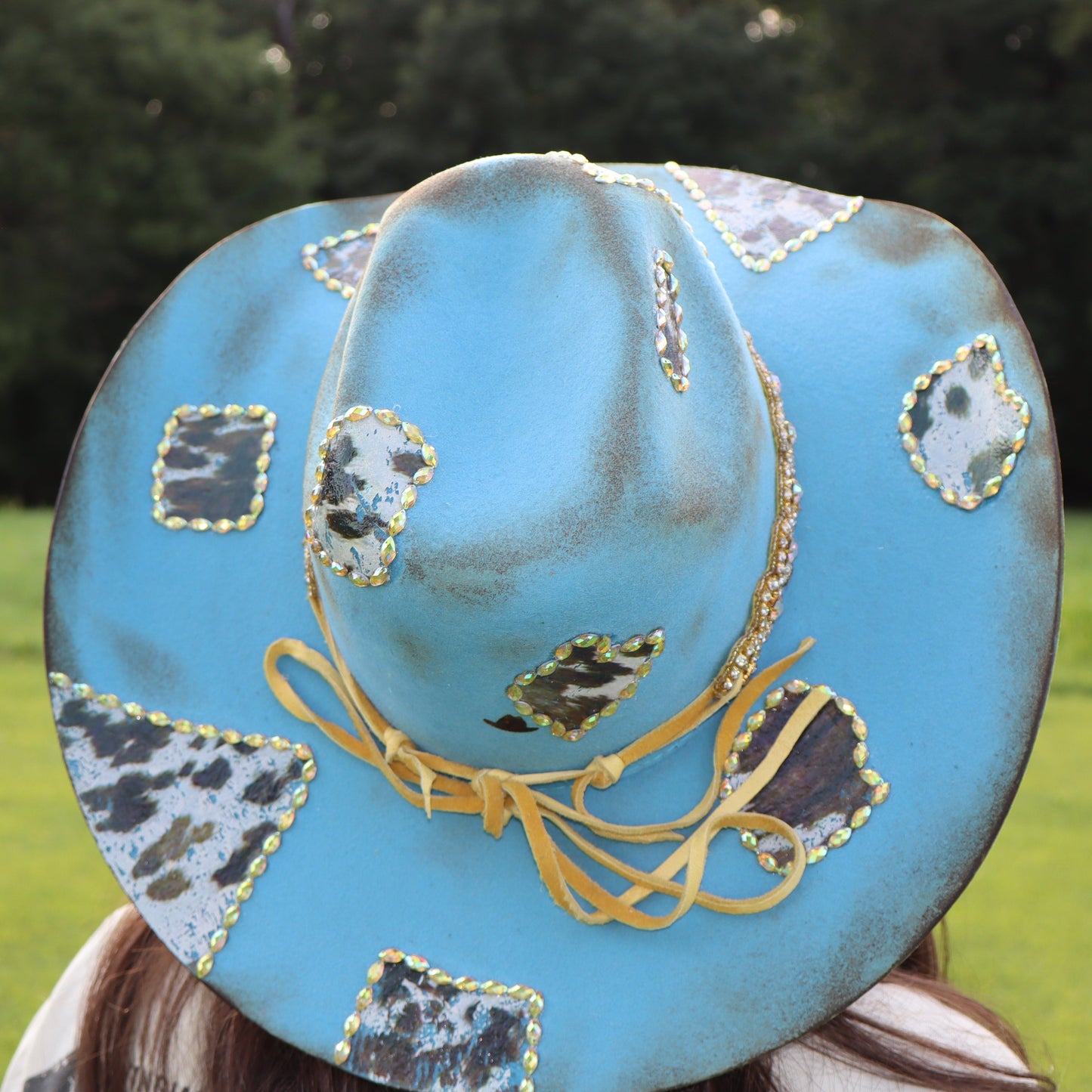 My Cows, My Pasture - Sky Blue Cowboy Hat - Size Large