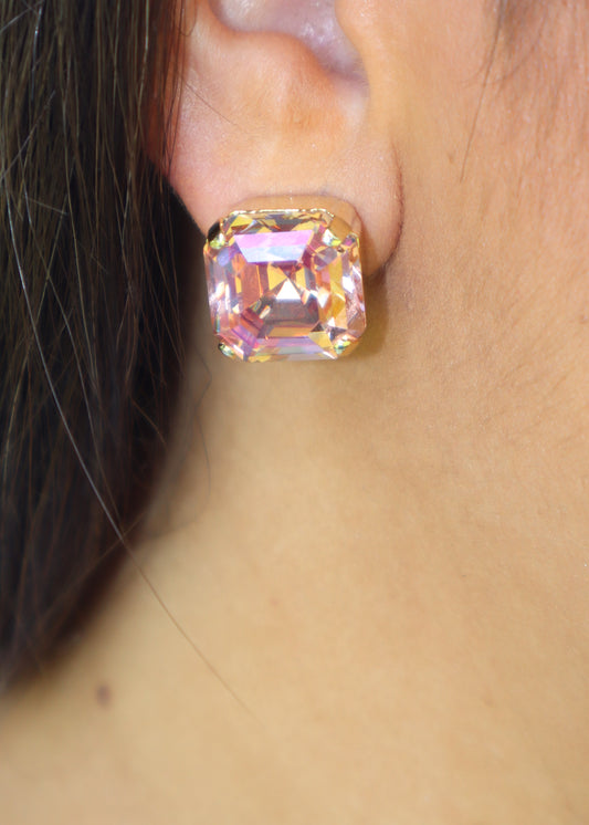 Nikki Earrings - Light Rose Lemon