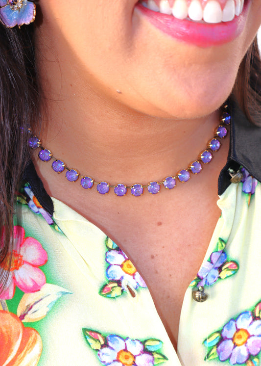 Oakland Necklace - Purple Opal