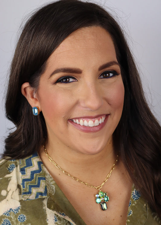 Ori Necklace - Aqua Verde