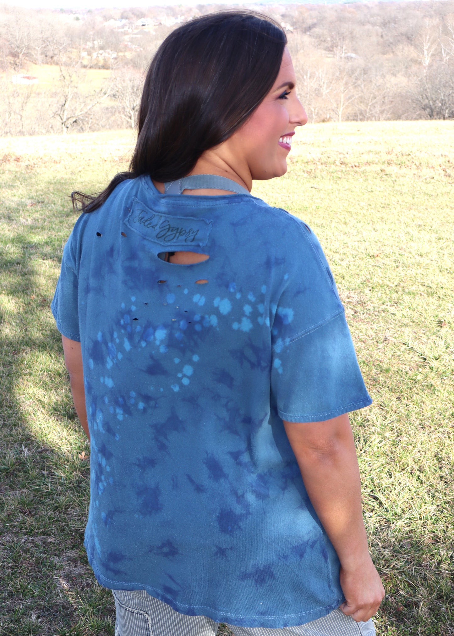 Out of Touch Tee - Dark Teal Star