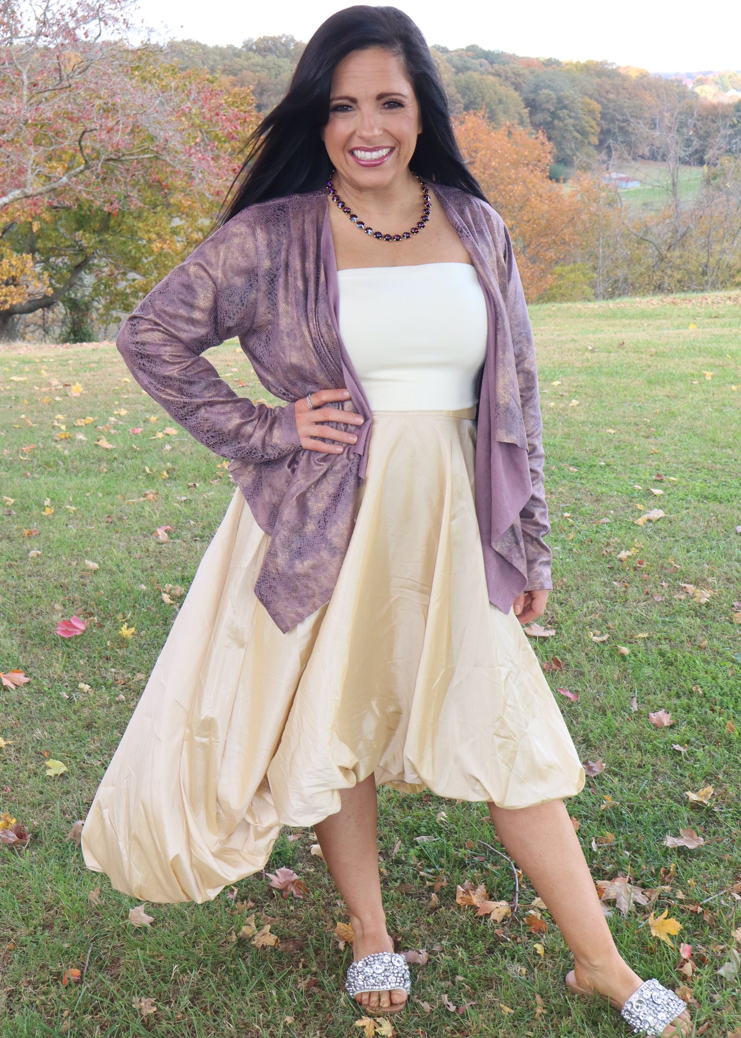 Pop The Bubbly Champagne Skirt