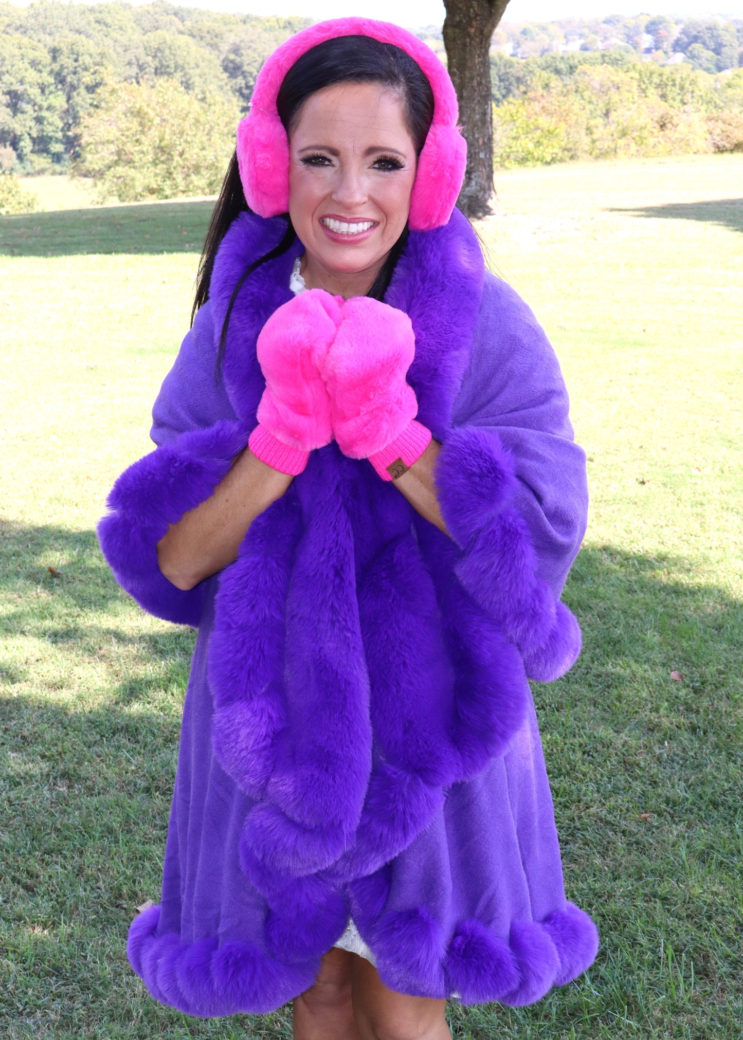 Candyland Earmuffs - Hot Pink