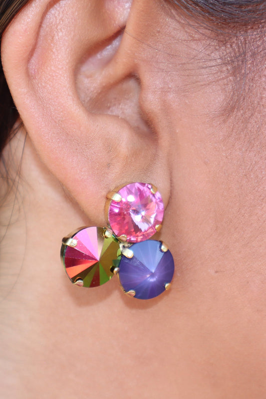 Reya Earrings in Berries