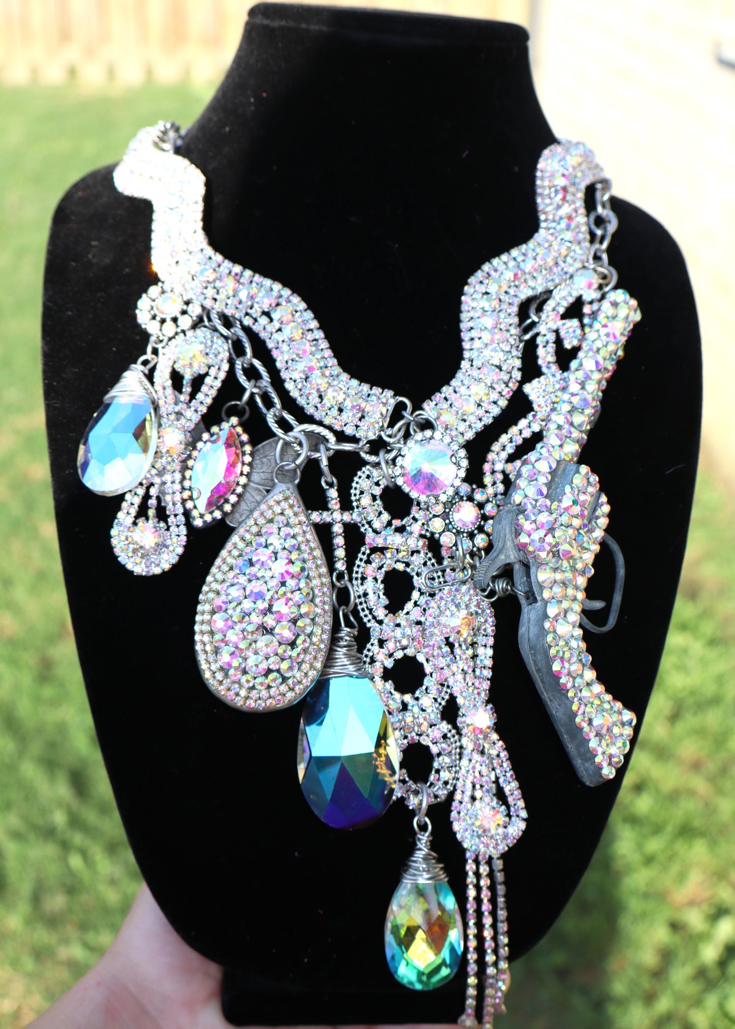 Rhinestone Cowgirl AB Rhinestone Necklace