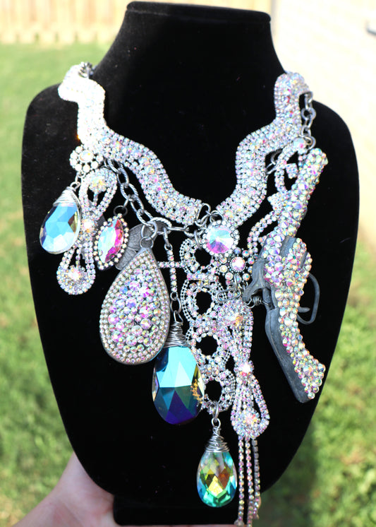 Rhinestone Cowgirl AB Rhinestone Necklace