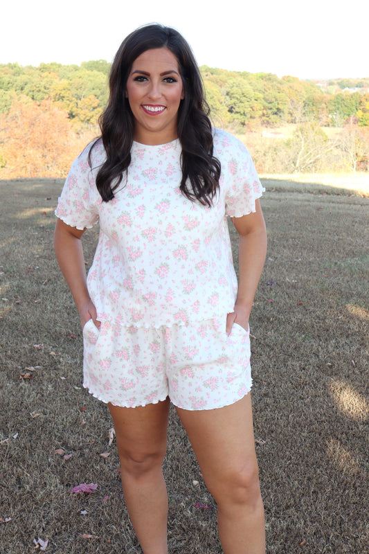 Rose To The Occasion Matching Lounge Set - Ivory