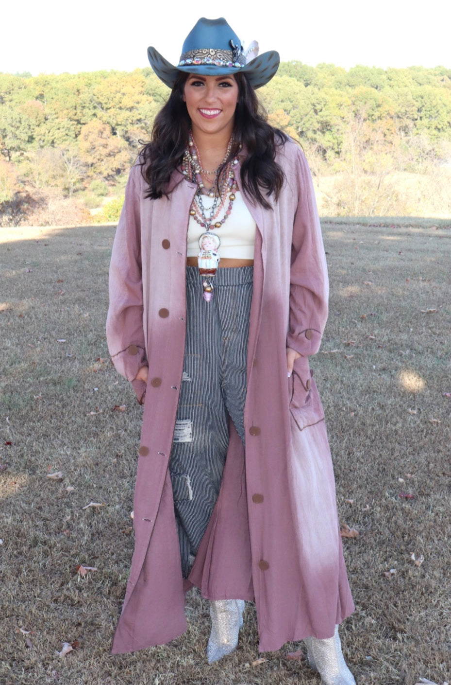 Lost in Love Duster - Mauve