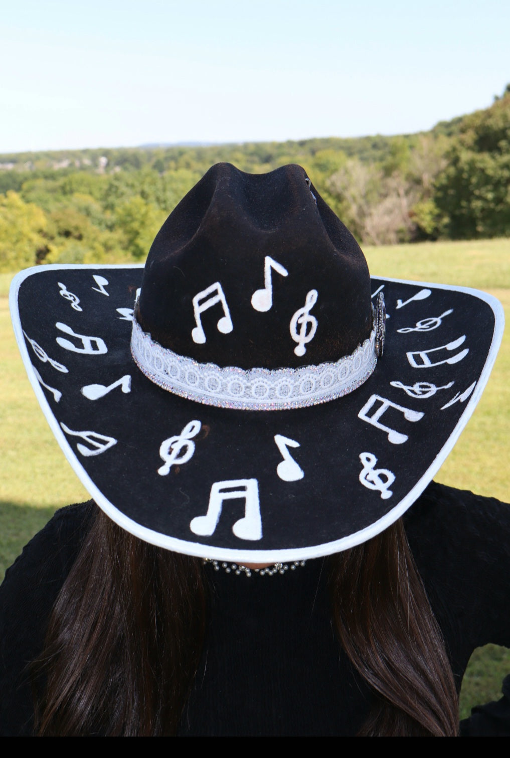 Music is Healing Cowboy Hat - 7 1/8