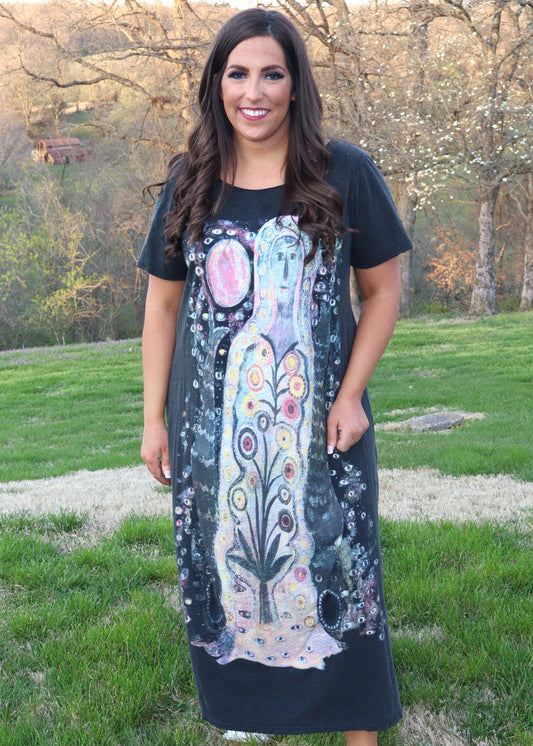 Sea Goddess Dress - Vintage Black