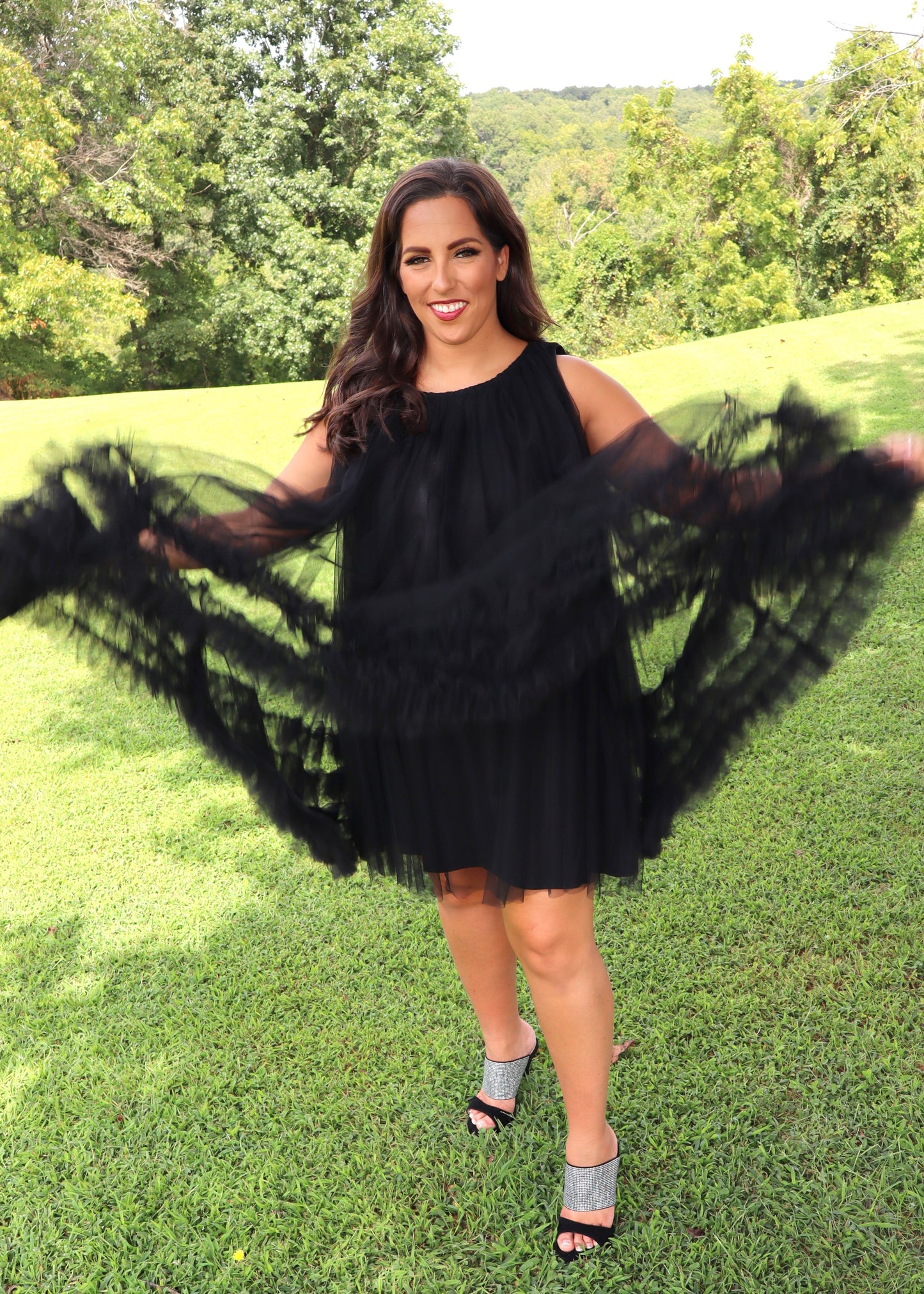 Shirley Temple Black Tulle Dress - Black