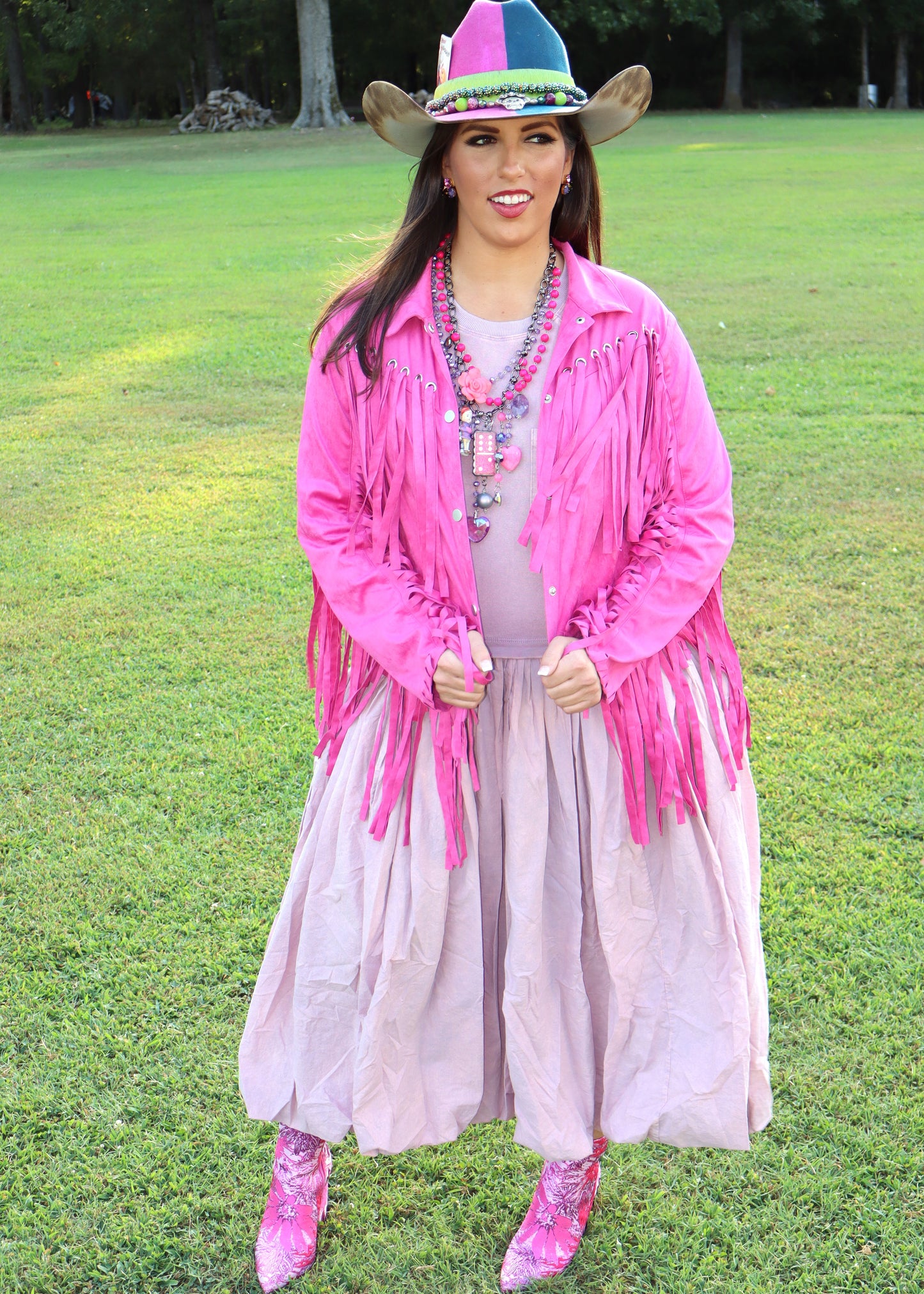 Sleeveless Balloon Skirt Dress - Purple