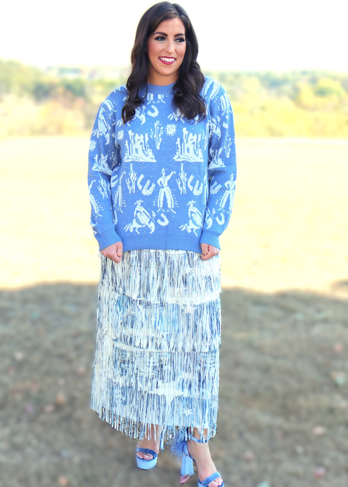 Western Cuddle Time Sweater