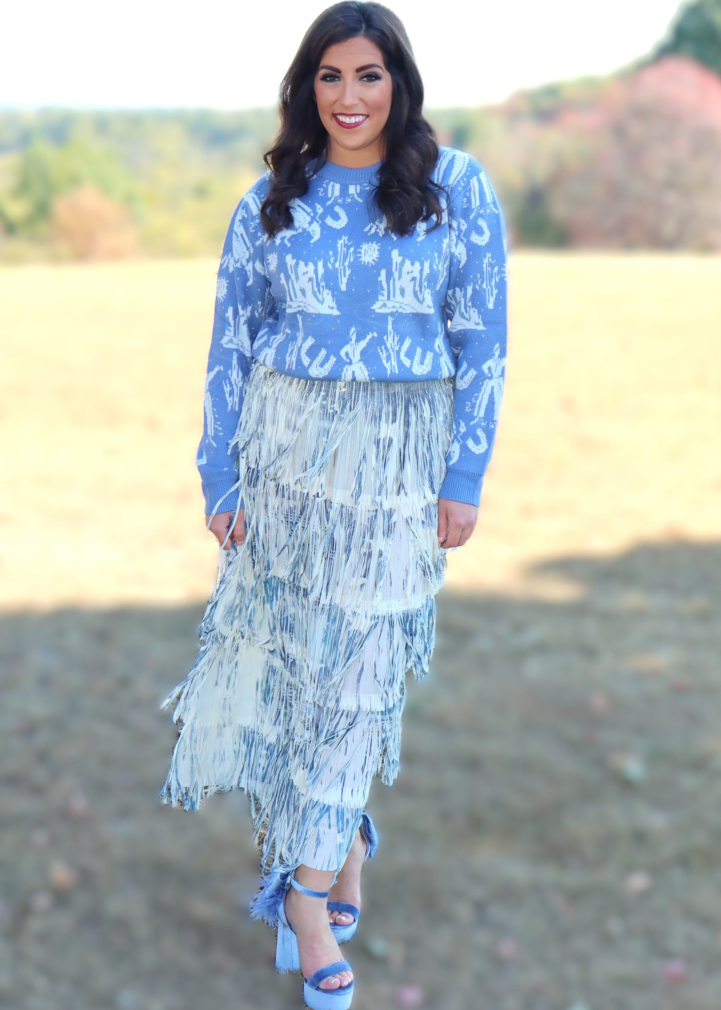 Western Cuddle Time Sweater