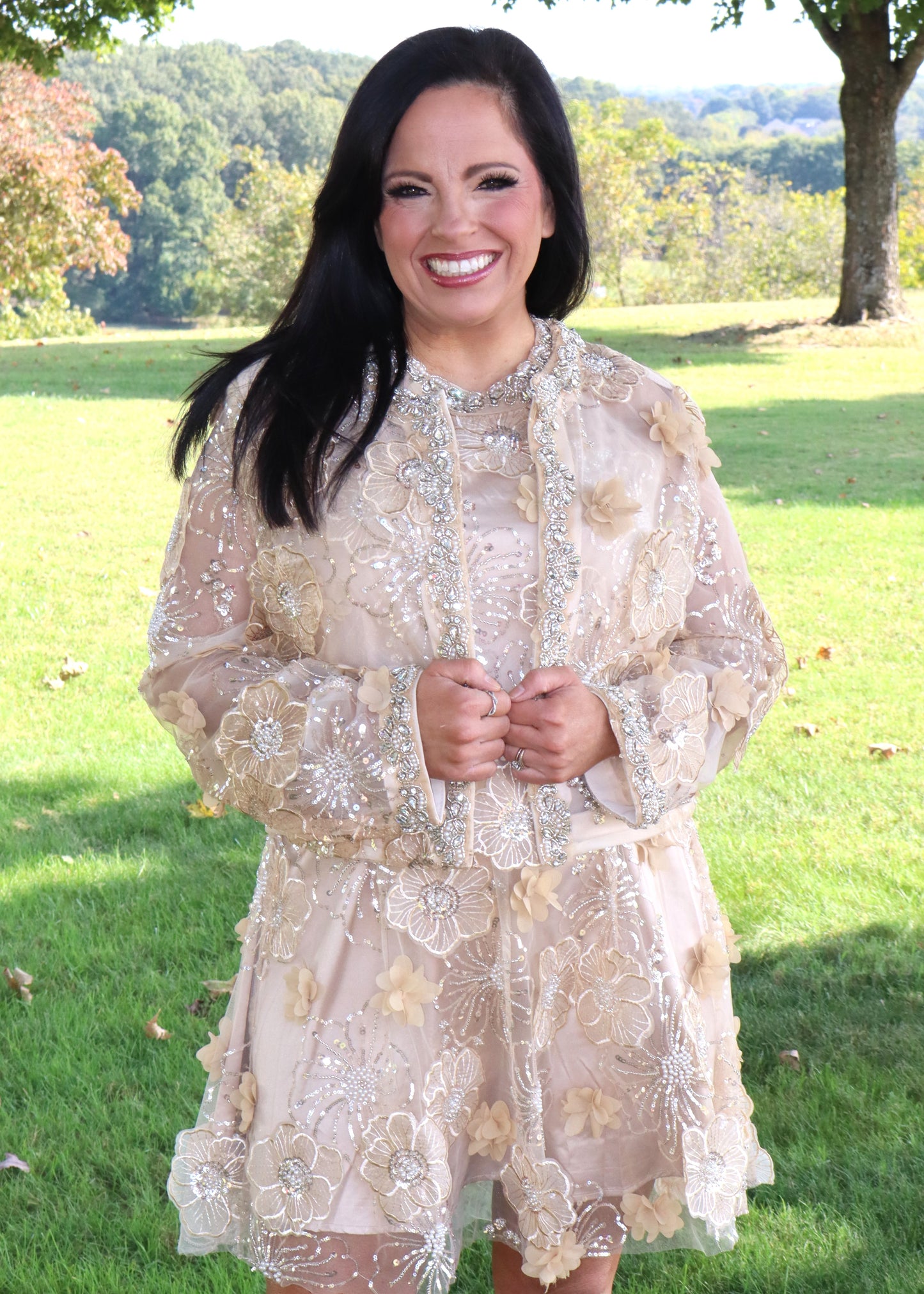 Take Me Somewhere Fancy Jacket - Beige